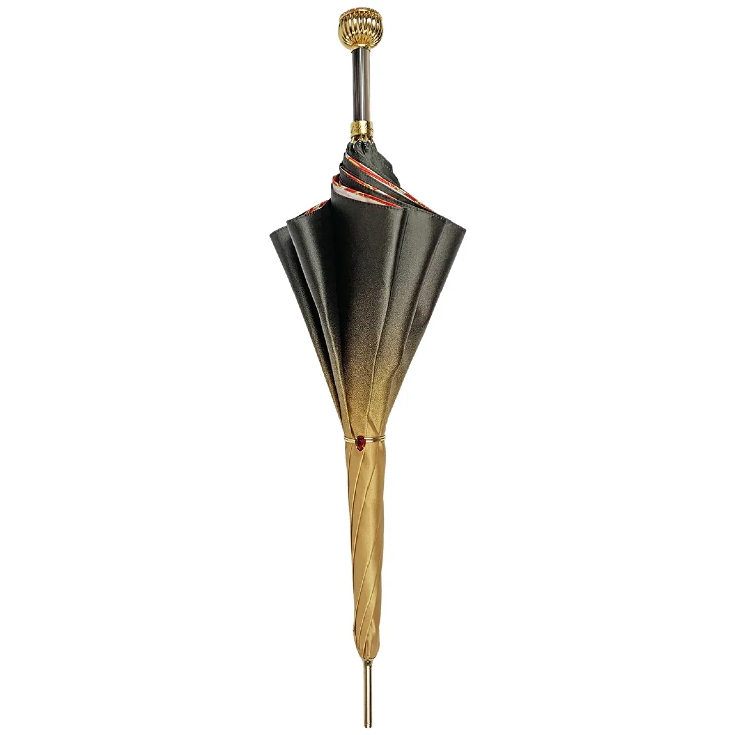 Cream and red umbrella with exclusive design