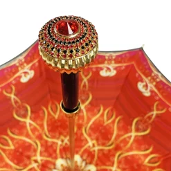 Cream and red umbrella with exclusive design