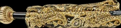 Cream paisley design with yellow stone