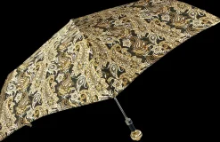 Cream paisley design with yellow stone