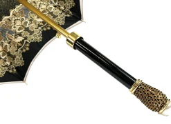 Creamy Leopard Print Umbrella, Double Cloth
