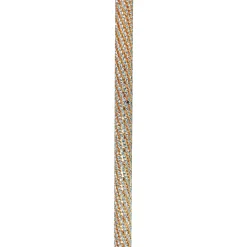 Crook Walking Cane Encrusted with Aquamarine crystals