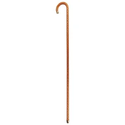 Crook Walking Cane Encrusted with Orange crystals