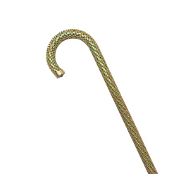Crook Walking Cane Encrusted with Emerald crystals