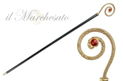 Curl Walking stick with crystals