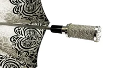 Damask Black and white with hundreds of crystals