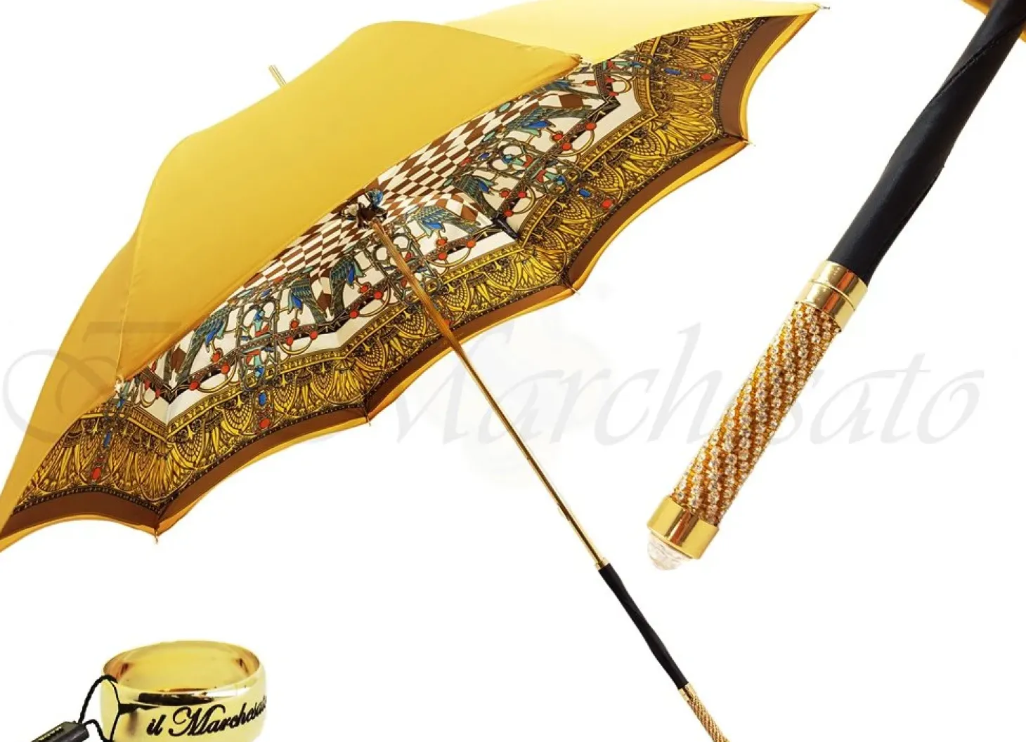 Double Canopy Ladies Umbrella - Designed By " il Marchesato" Egyptian style