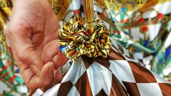Double Canopy Ladies Umbrella - Designed By " il Marchesato" Egyptian style