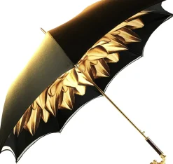 Double Cloth Gold Shaded Dahlia Umbrella