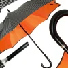 Double Cloth Men's Black Striped Umbrella