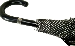 Double Cloth Men's Black Striped Umbrella