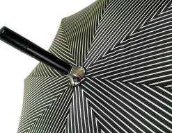 Double Cloth Men's Black Striped Umbrella