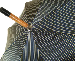 Double Cloth Men's Umbrella - Multicolored Striped Design