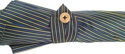 Double Cloth Men's Umbrella - Multicolored Striped Design