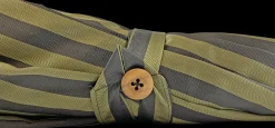 Double Cloth Men's Umbrella - Dark green striped Design