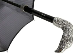 Double Cloth Men's Umbrella, Silver-plated Eagle