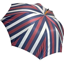 Double Cloth Men's Umbrella - Grey and Striped Design
