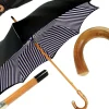 Double Cloth Men's Umbrella - Blue Striped Design