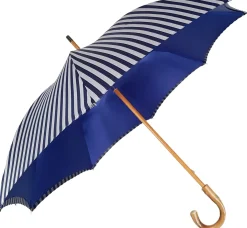 Double Cloth Men's Umbrella - Blue Striped Design