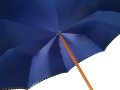 Double Cloth Men's Umbrella - Blue Striped Design