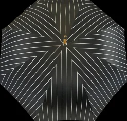 Double Cloth Men's Umbrella - Grey and blu Striped Design
