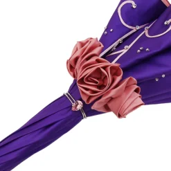 Double Cloth Purple Umbrella - Italian Elegance