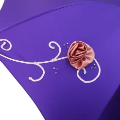 Double Cloth Purple Umbrella - Italian Elegance