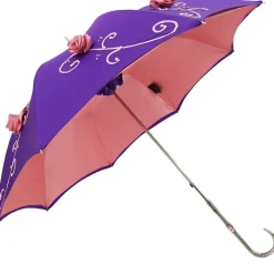 Double Cloth Purple Umbrella - Italian Elegance