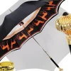 Double Cloth Women's Umbrella with Printed Horses Design