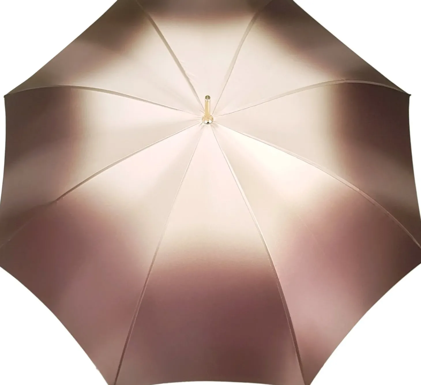 Double Cloth Women's Umbrella with Printed Rose Design