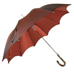 Elegant Burgundy Dot's Umbrella