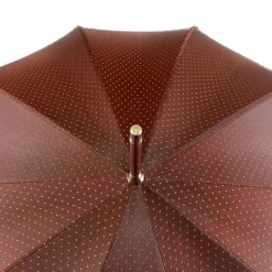 Elegant Burgundy Dot's Umbrella