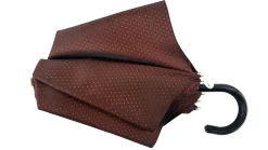 Elegant Burgundy Polka Dot Umbrella