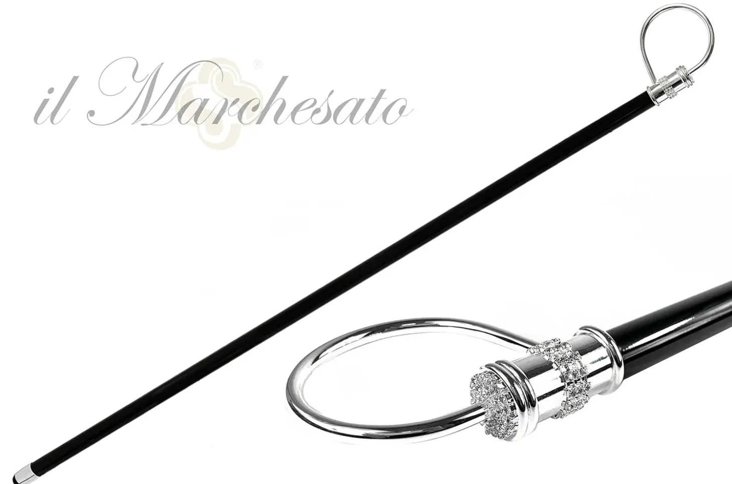 Elegant collectible Silverplated Walking stick