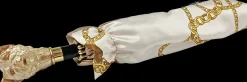 Elegant cream with enamelled dog