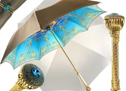 Elegant Gradient Gold Umbrella