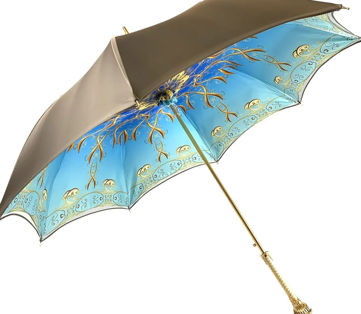 Elegant Gradient Gold Umbrella