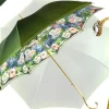 Elegant Green Floral Umbrella