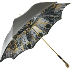 Elegant handcrafted umbrella with dragonfly