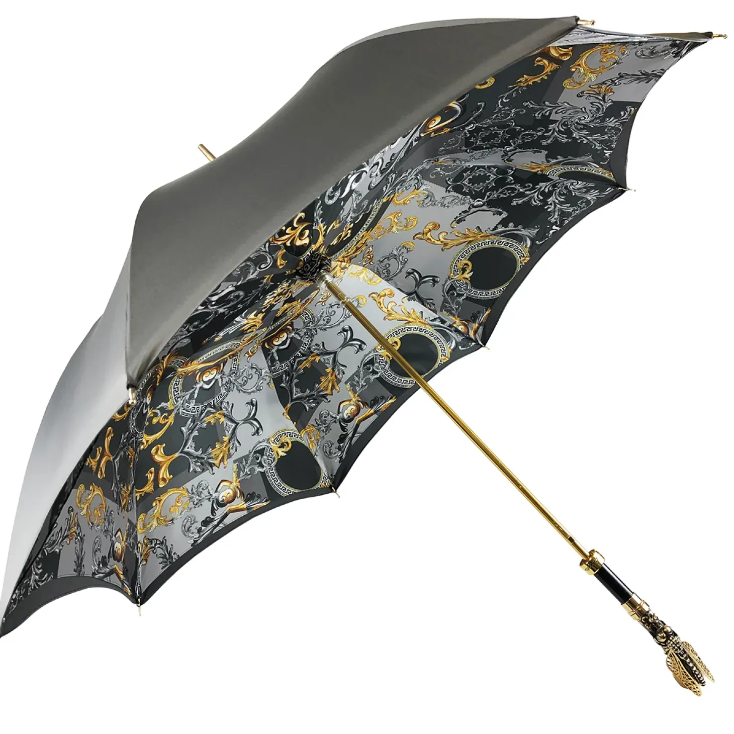 Elegant handcrafted umbrella with dragonfly