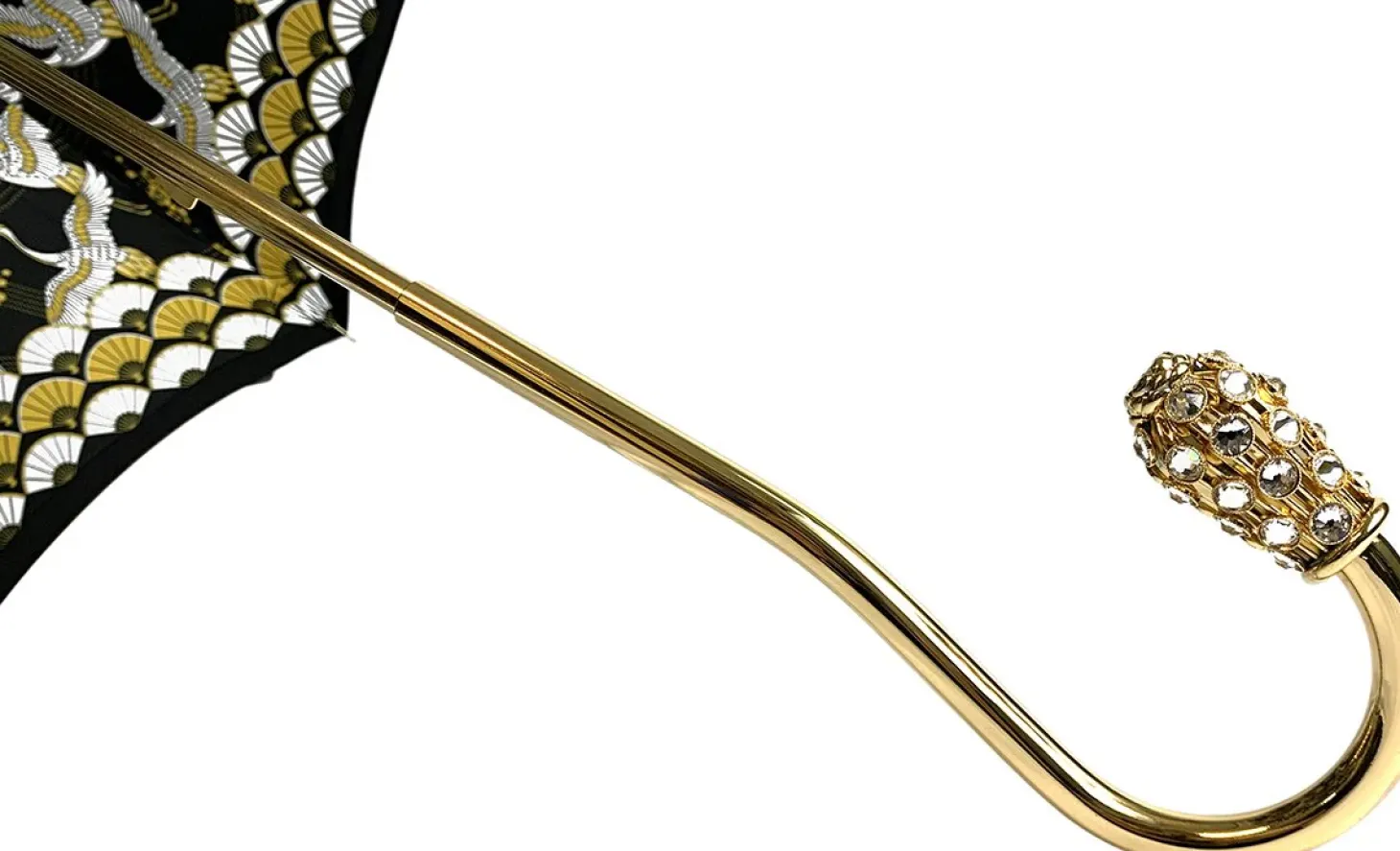 Elegant Internally Herons Print Umbrella, Double Cloth