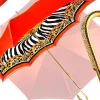Elegant Internally Leopard Print Umbrella, Double Cloth