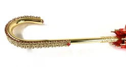 Elegant Internally Leopard Print Umbrella, Double Cloth