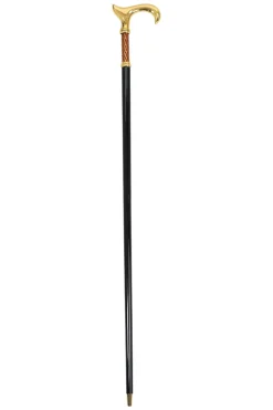 Elegant Italian Craftsmanship: Luxury Walking Cane with 24K Gold Plati