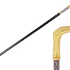Elegant Italian Craftsmanship: Luxury Walking Cane with 24K Gold Plati
