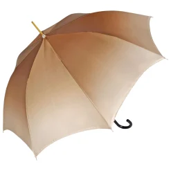 Elegant ladies umbrella with black and brown flowered design