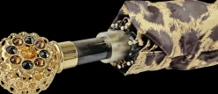 Elegant leopard design with filigree handle