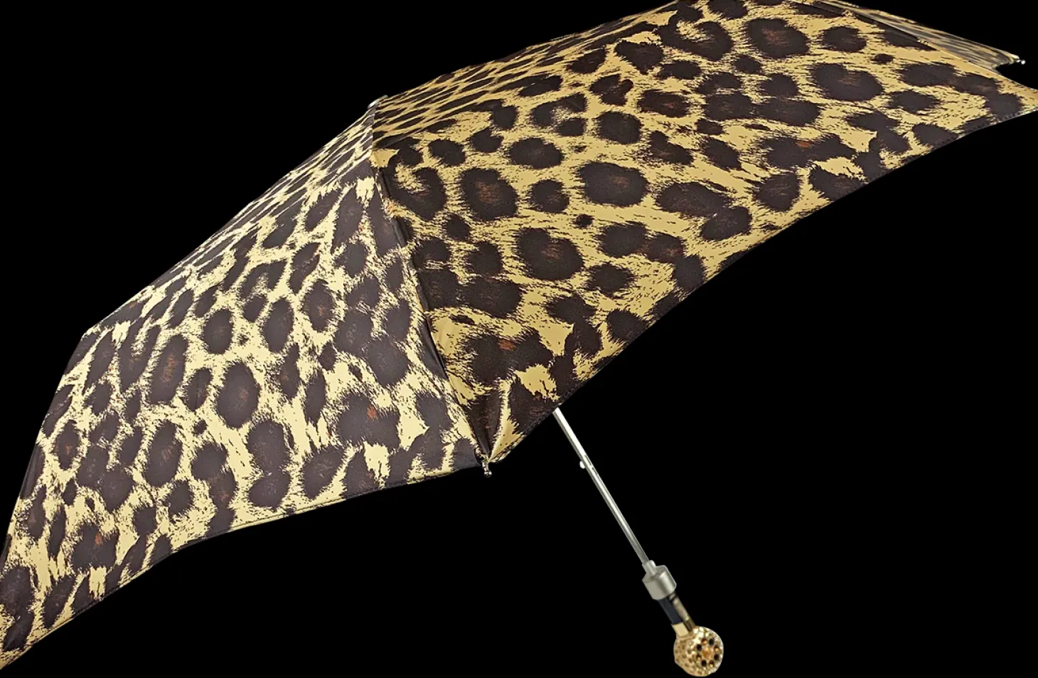 Elegant leopard design with filigree handle