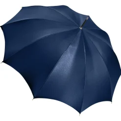 Elegant Man's umbrella with orange ostrich leather handle