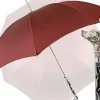 Elegant men's umbrella with silverplated Labrador